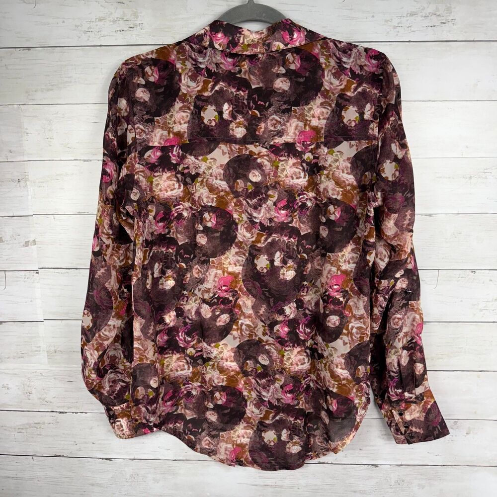 Ariat Floral Studded Pocket 1/2 Button Shirt - Picture 2 of 3